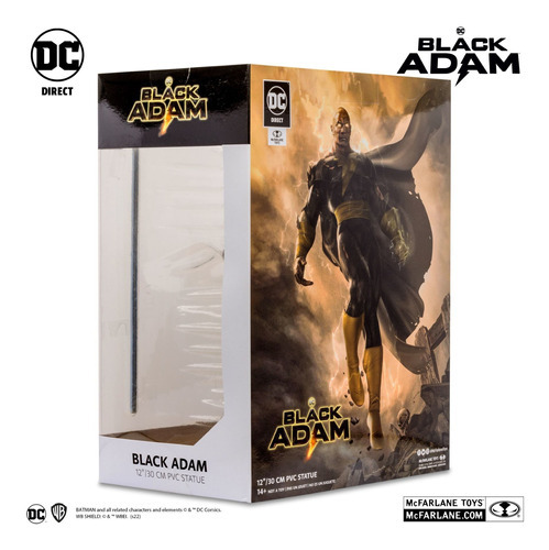 Figura De 30 Centímetros Black Adam Dc Comics