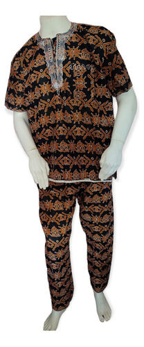 Roupa Africana - Conjunto Africano Bata + Calca Modelo 10