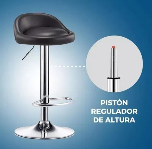 Pack 2 Silla Piso Bar Taburete Acolchado Altura Regulables