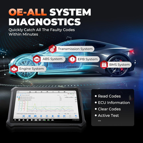 Escaner Automotriz Otofix D1 Max Bidireccional +40 Serv Ecu