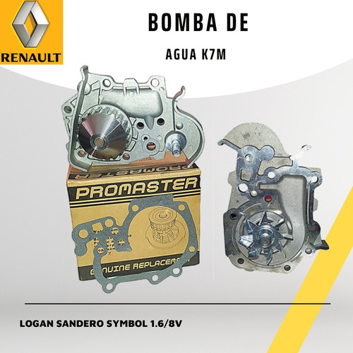 Bomba De Agua Renault Logan 1.6 /8v  K7m