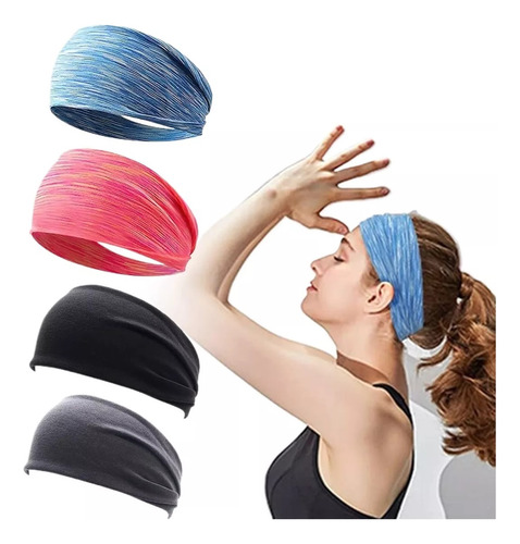 Bandas Para El Cabello, Diademas Deportivas Elásticas 2024