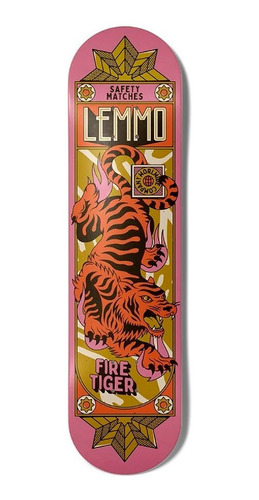 Lemmo Safety Matches Tiger Deck Canadian Maple Tabla Skate 8