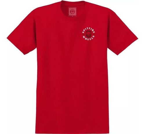 Remera Spitfire Modelo Bighead Classic Rojo 