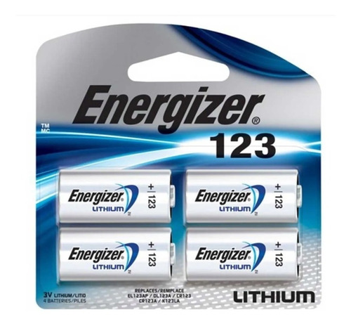 Pila Batería 123 Cr123 Dl123 El123 Cr17345 Energizer X4 Unid