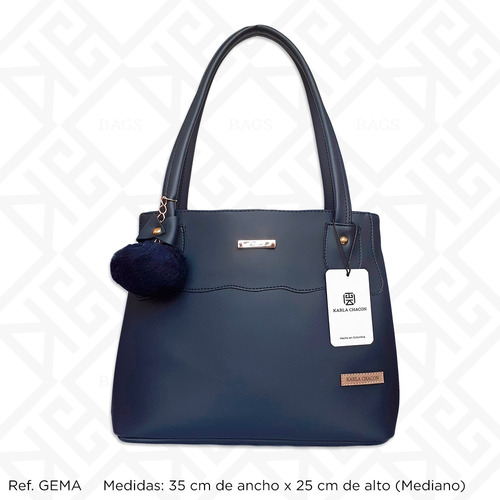 Bolso Dama Carteras Mujer Tote Karla Chacon + Accesorio