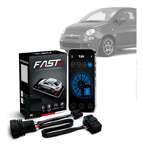 Módulo Acelerador Pedal Fast Com App Fiat 500 07 08 09 10 11