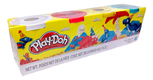 Play-doh Masa Para Moldear Hasbro Pack 4 Botes