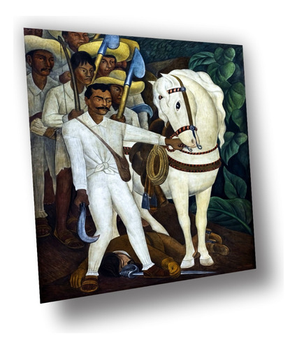 Lienzo Canvas Decoración Diego Rivera Emiliano Zapata 100x78