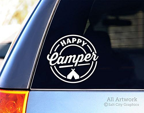 Calcomanía Happy Camper, Calcomanía Para Acampar En Tiendas 