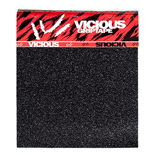 Vicious Griptape Coarse Grit Longboard Skateboard Negro, 10 