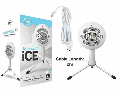 Micrófono Profesional Blue Snowball Ice White- Boleta