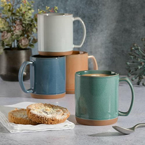 Mr. Coffee Dorsey Juego De Tazas De 4 Piezas, Colores Pueden