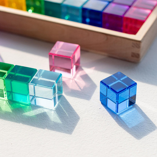 Juego De Bloques De Cubos, Bloques De Construcción Lisos