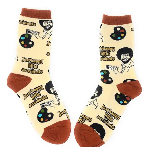 Ooohyeah - Calcetines Deportivos Novedosos De Bob Ross Para