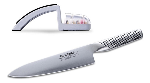 Set De 2 Piezas Cuchillo Global G-2 + Afilador Global