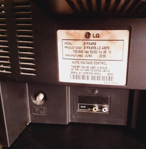 Imagen 5 de 5 de Televisor Tv LG 21 Pulgadas Usado