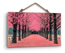 Comprar Cuadro De Madera Triplay Afiche Arbol Rosa Isla Nam 60x90cm