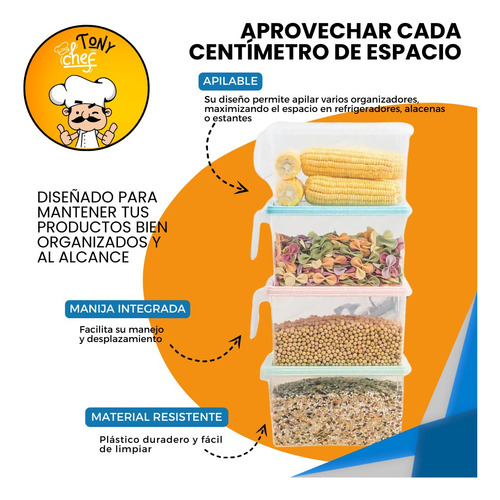 Organizador Multiusos Apilable Con Divisor Y Tapa | Versátil