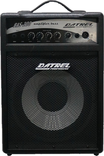 Cubo Amplificador Contrabaixo Datrel 12 200w + Cabo 3m Top