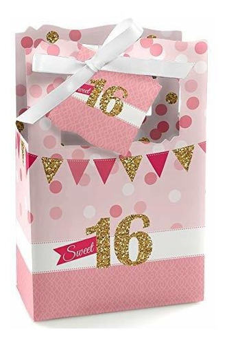 Big Dot Of Happiness Sweet 16 - Cajas Para Regalos De Fiesta