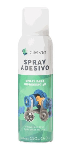 Imagem 5 de 6 de Kit Filamento Pla Cliever - 2x Branco + Spray Fixação