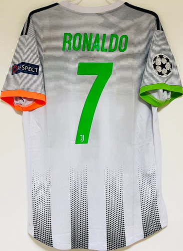 Jersey Juventus 2020 Champions Local Bianconeri Ronaldo