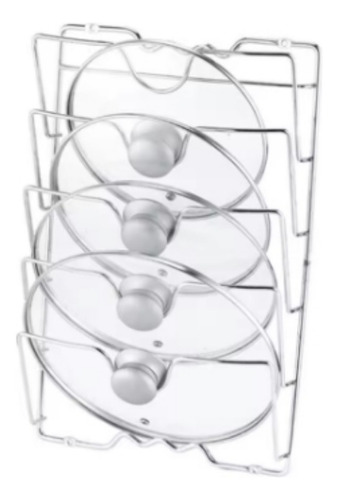 Soporte De Metal Para Colgar En La Pared Con Tapa Para Ollas