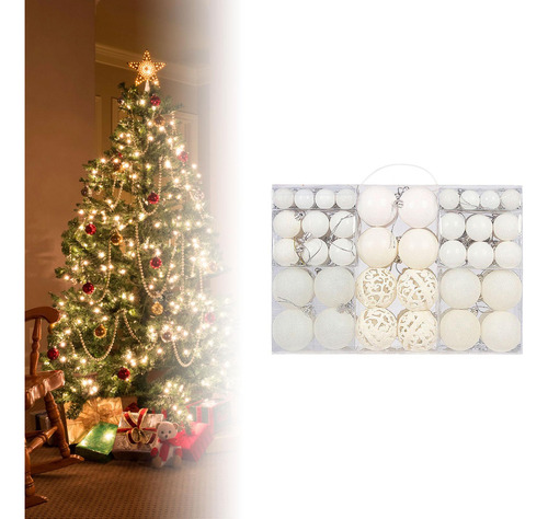 / 100x Adornos De Bolas De Navidad Decoraciones Para Fiestas