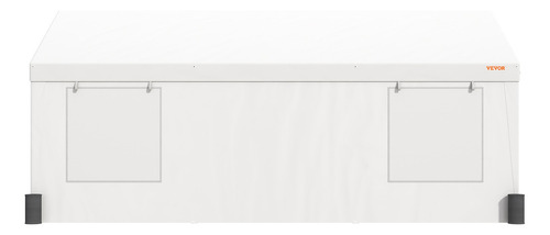 Vevor Toldo Para Automóvil Con Pared Carpa Fiestas 6x3.7 M Color Blanco