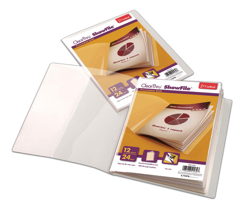 Cardinal Clearthru Showfile, 12 Bolsillos, Transparente...