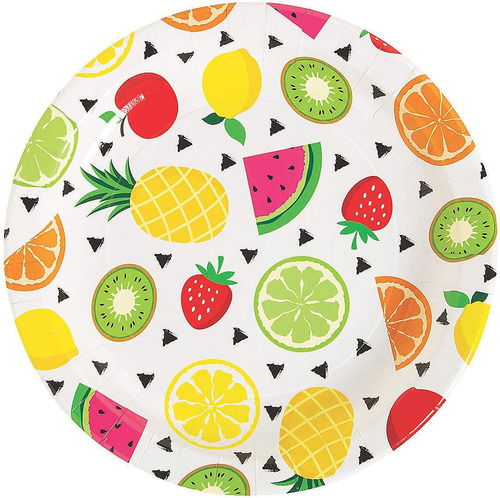 Fun Express - Plato Llano Tutti Frutti Para Fiesta - Suminis