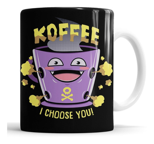 Taza Pókemon - Koffee I Choose You! - Cerámica Importada