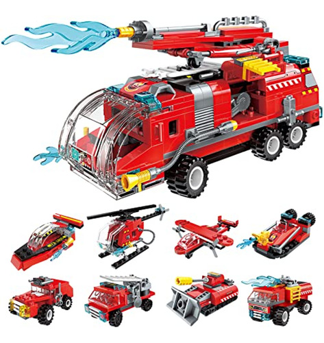 Legos  Qlt City Fire Truck Kit De Construcción Para Niños De