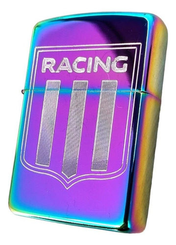 Encendedor Metal Recargable Bencina Futbol Racing