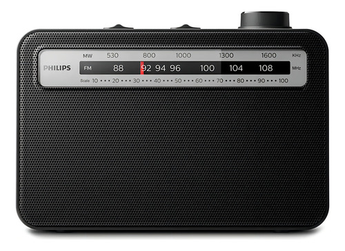 Radio portátil AM/FM Philips TAr2506 127V Analogica Portatil Negro