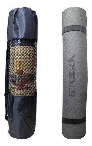 Esterilla Greka Tpe 6mm Yoga Mat Para Ejercicios Con Bolso 