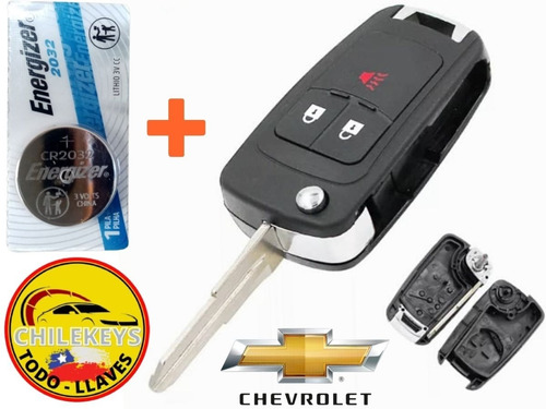 Imagen 1 de 5 de Carcasa Repuesto Llave Chevrolet Spark Gt + Pila Cr2032