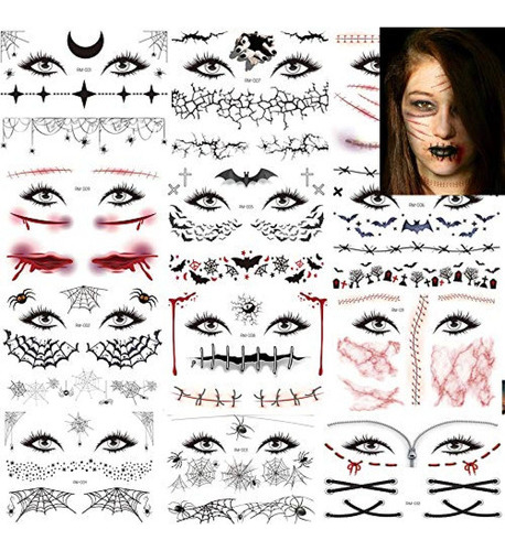 Tinta Para Tatuaje Tatuajes Temporales De Halloween Día De