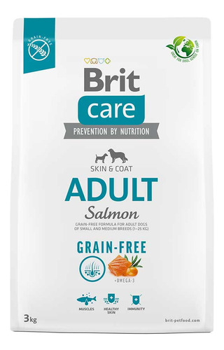 Alimento Perro Brit Care Adult Small Medium Breed Salmón 3kg