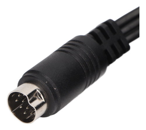 Cabo Mini Din De 10 Pinos A 3 Rca De Sinal Claro De Macho Pa