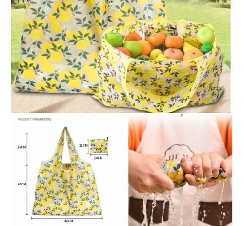 Bolsa De Compras Plegable, Bolsa De Reciclaje De Gran Capaci