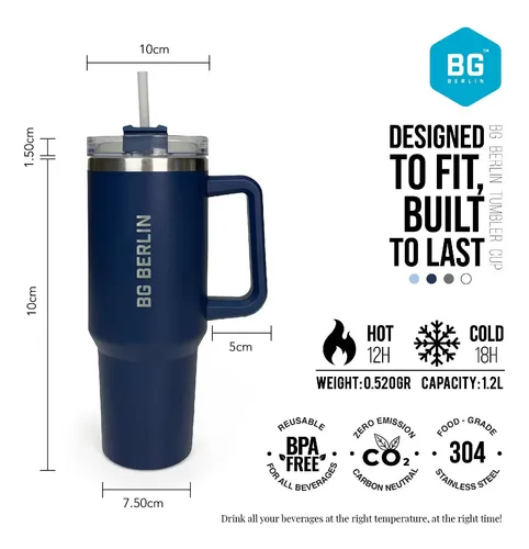 Botella Termica Bg Berlin Thermo Mug Acero Inoxidable 1,2 L