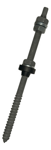 Parafuso Solar Fixador 200mm Telha Fibro Madeira - 10