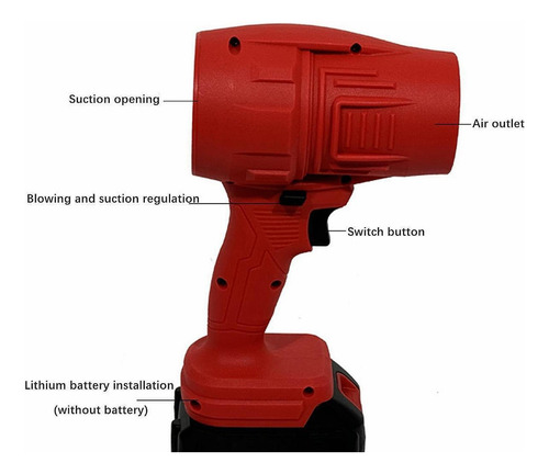 Soplador De Polvo Rojo Soplador De Aire Eléctrico