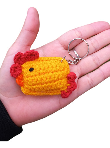 Llavero Peluche Amigurumi Gallina 