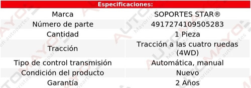 Un Soporte Goma Escape S Star Silverado 1500 8 Cil 5.3l 02