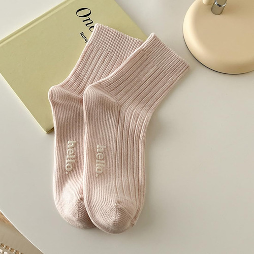 3 Pares Calcetines Algodón Mujer Transpirables Y Absorbentes