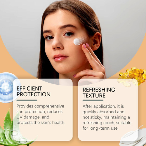 Una Crema De Protección Solar Ligera Con Una Fuerte Protecci