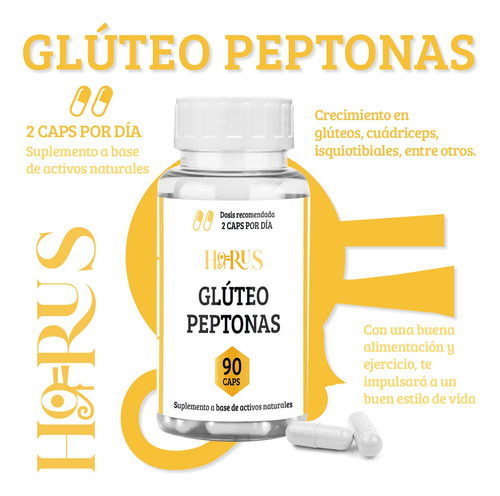 Peptonas De Colágeno Euphoric Crecimiento Glúteos Horus Sin Sabor
